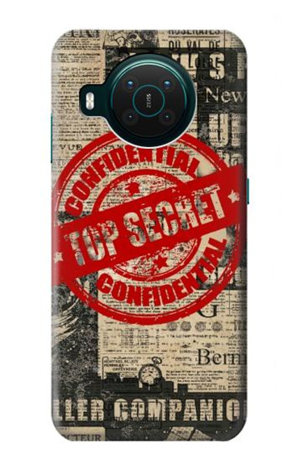 S3937 Text Top Secret Art Vintage Case For Nokia X10