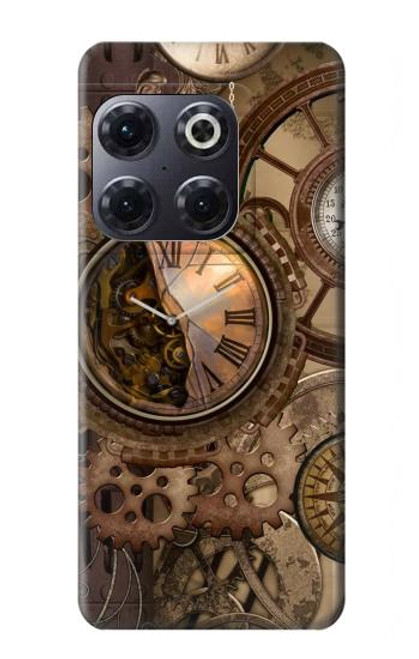 S3927 Compass Clock Gage Steampunk Case For OnePlus 10T