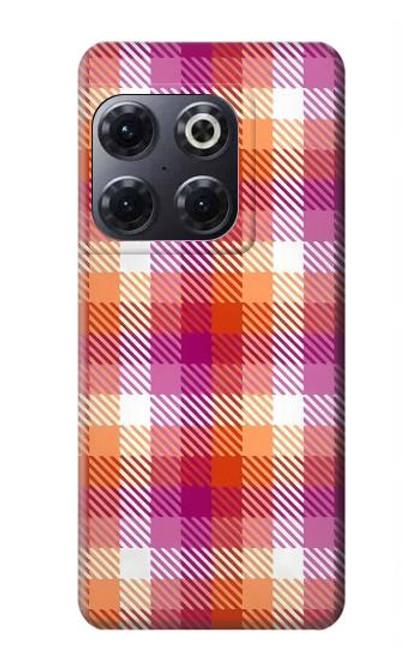 S3941 LGBT Lesbian Pride Flag Plaid Case For OnePlus 10T