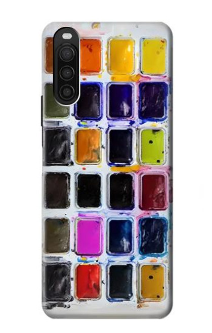 S3956 Watercolor Palette Box Graphic Case For Sony Xperia 10 III