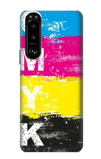 S3930 Cyan Magenta Yellow Key Case For Sony Xperia 5 III