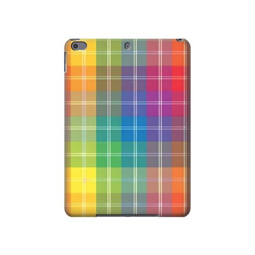 S3942 LGBTQ Rainbow Plaid Tartan Hard Case For iPad Pro 10.5, iPad Air (2019, 3rd)