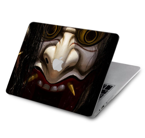 S2112 Hannya Demon Mask Hard Case For MacBook Air 15″ (2023,2024,2025) - A2941, A3114, A3241