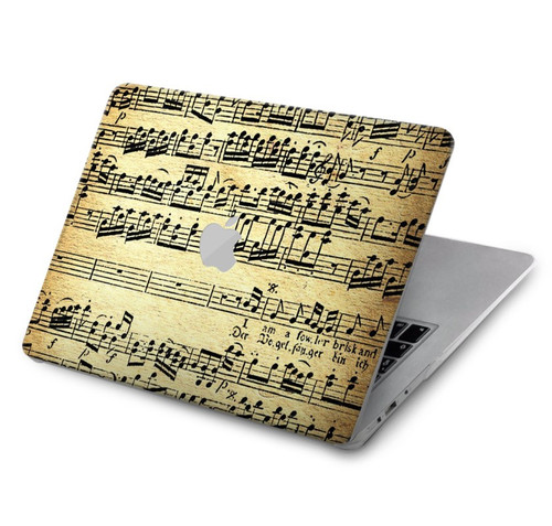 S2667 The Fowler Mozart Music Sheet Hard Case For MacBook Air 15″ (2023,2024,2025) - A2941, A3114, A3241