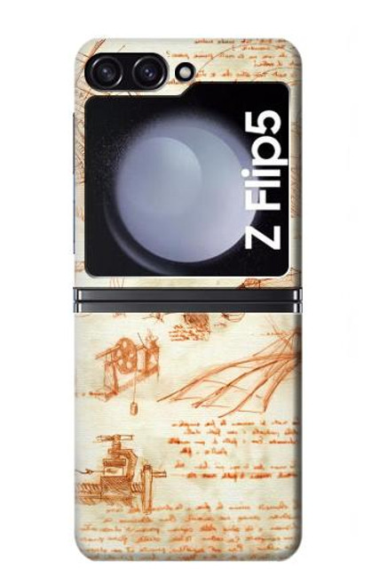 S0566 Technical Drawing Da Vinci Case For Samsung Galaxy Z Flip 5