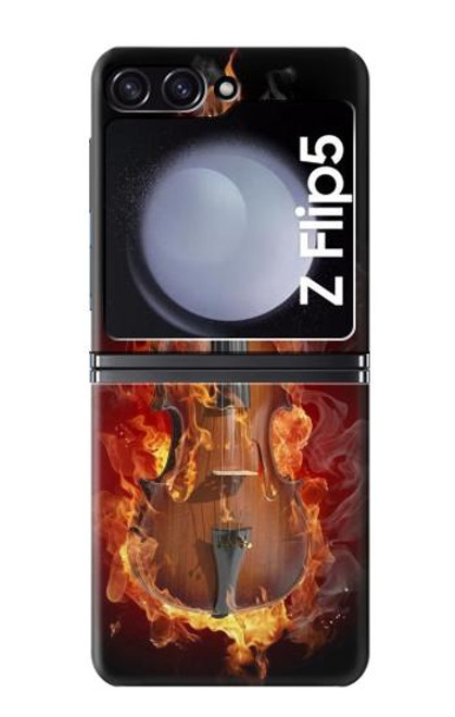S0864 Fire Violin Case For Samsung Galaxy Z Flip 5