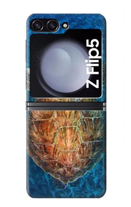 S1249 Blue Sea Turtle Case For Samsung Galaxy Z Flip 5