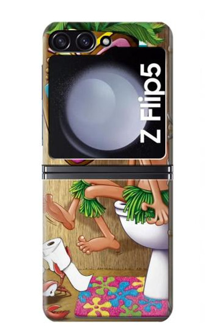 S1702 Tiki Man Toilet Case For Samsung Galaxy Z Flip 5