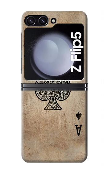 S2928 Vintage Spades Ace Card Case For Samsung Galaxy Z Flip 5