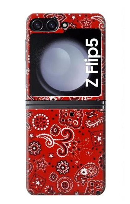 S3354 Red Classic Bandana Case For Samsung Galaxy Z Flip 5