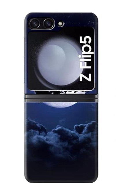 S3508 Xmas Santa Moon Case For Samsung Galaxy Z Flip 5