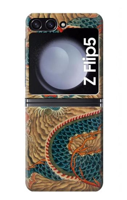 S3541 Dragon Cloud Painting Case For Samsung Galaxy Z Flip 5