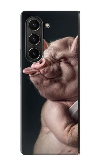 S1273 Crazy Pig Case For Samsung Galaxy Z Fold 5