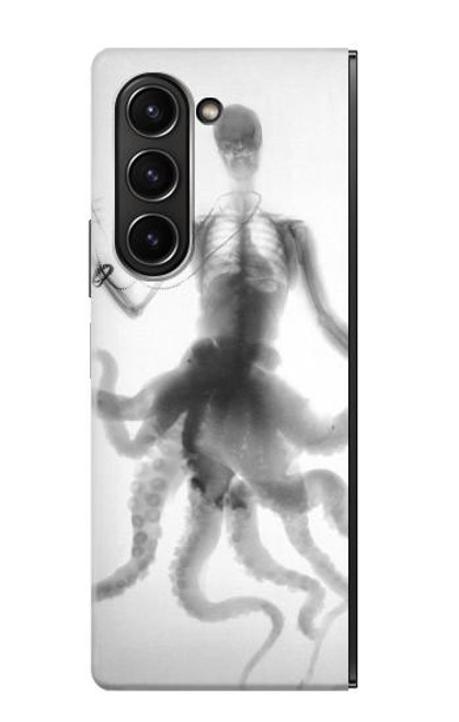 S1432 Skull Octopus X-ray Case For Samsung Galaxy Z Fold 5