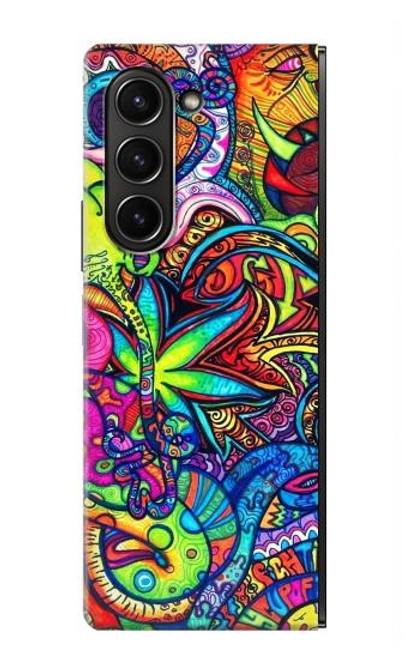 S3255 Colorful Art Pattern Case For Samsung Galaxy Z Fold 5