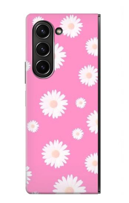 S3500 Pink Floral Pattern Case For Samsung Galaxy Z Fold 5