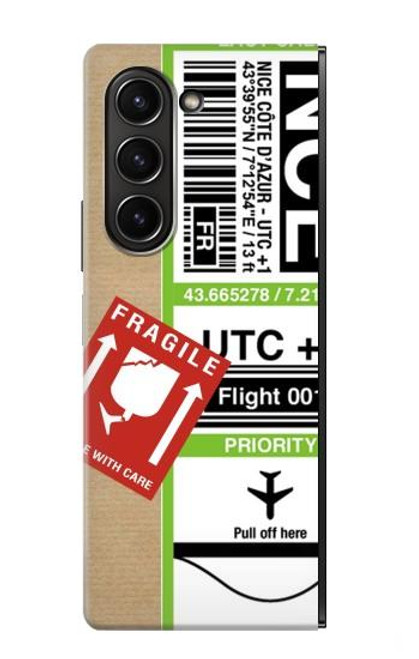 S3543 Luggage Tag Art Case For Samsung Galaxy Z Fold 5