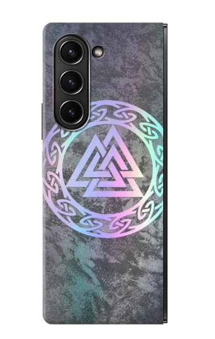 S3833 Valknut Odin Wotans Knot Hrungnir Heart Case For Samsung Galaxy Z Fold 5