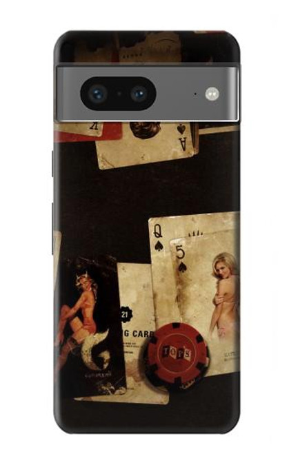 S1069 Old Vintage Sexy Poker Case For Google Pixel 7a