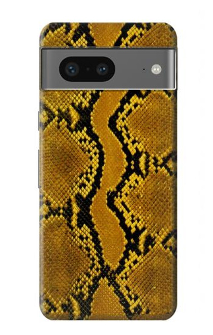 S3365 Yellow Python Skin Graphic Print Case For Google Pixel 7a