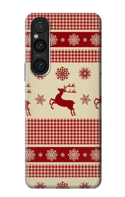 S2310 Christmas Snow Reindeers Case For Sony Xperia 1 V