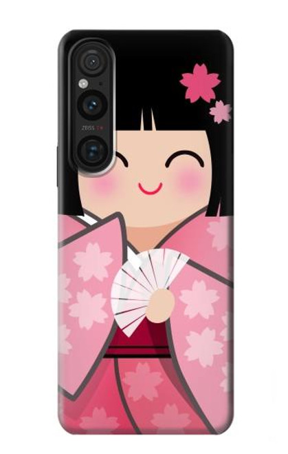 S3042 Japan Girl Hina Doll Kimono Sakura Case For Sony Xperia 1 V