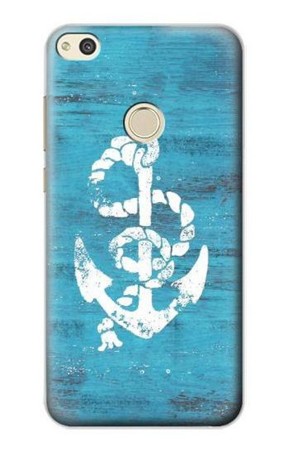 S3053 Marine Anchor Blue Case For Huawei P8 Lite (2017)