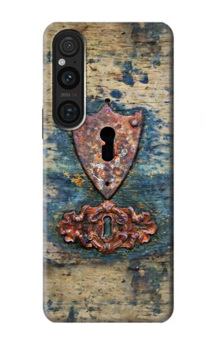 S3955 Vintage Keyhole Weather Door Case For Sony Xperia 1 V