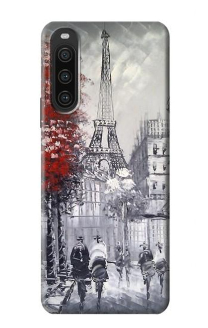 S1295 Eiffel Painting of Paris Case For Sony Xperia 10 V