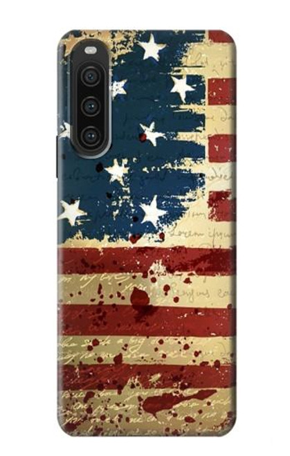 S2349 Old American Flag Case For Sony Xperia 10 V