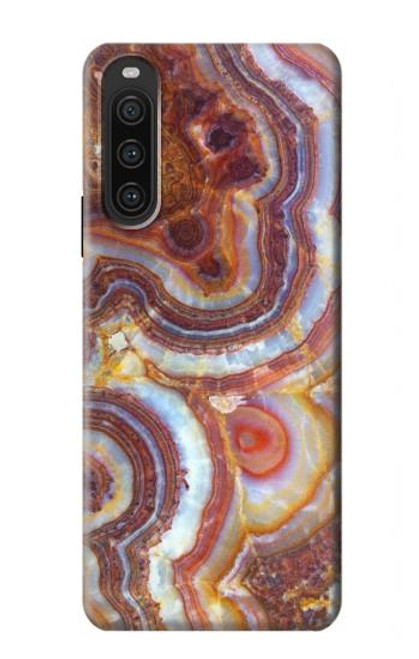 S3034 Colored Marble Texture Printed Case For Sony Xperia 10 V
