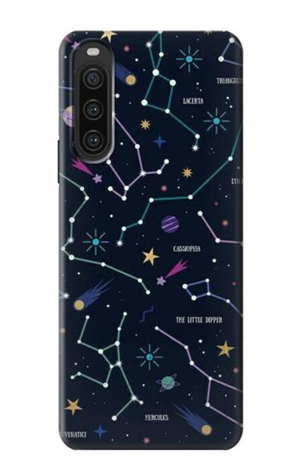 S3220 Star Map Zodiac Constellations Case For Sony Xperia 10 V