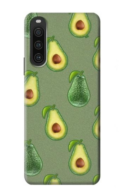 S3285 Avocado Fruit Pattern Case For Sony Xperia 10 V