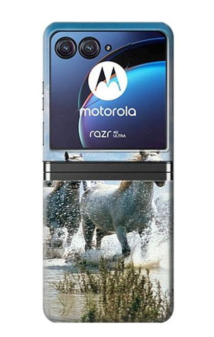 S0250 White Horse Case For Motorola Razr 40 Ultra