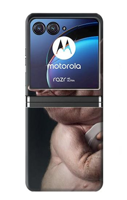 S1273 Crazy Pig Case For Motorola Razr 40 Ultra