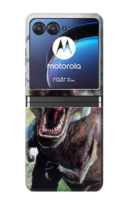 S1453 Trex Tyrannosaurus Rex Dinosaur Case For Motorola Razr 40 Ultra