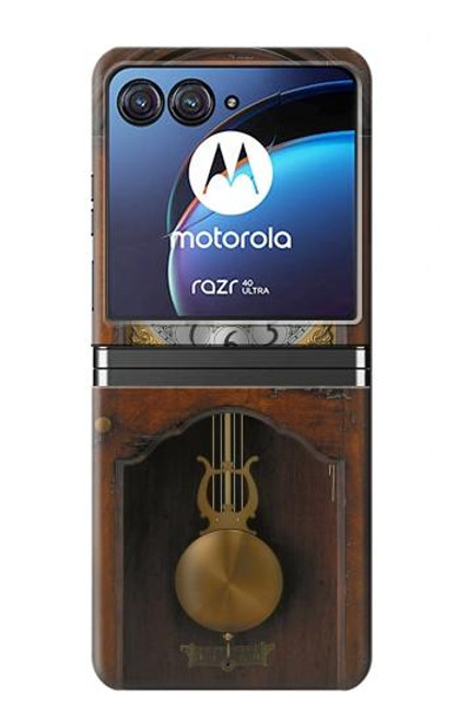 S3173 Grandfather Clock Antique Wall Clock Case For Motorola Razr 40 Ultra