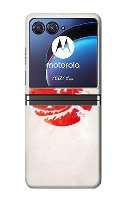 S3237 Waves Japan Flag Case For Motorola Razr 40 Ultra