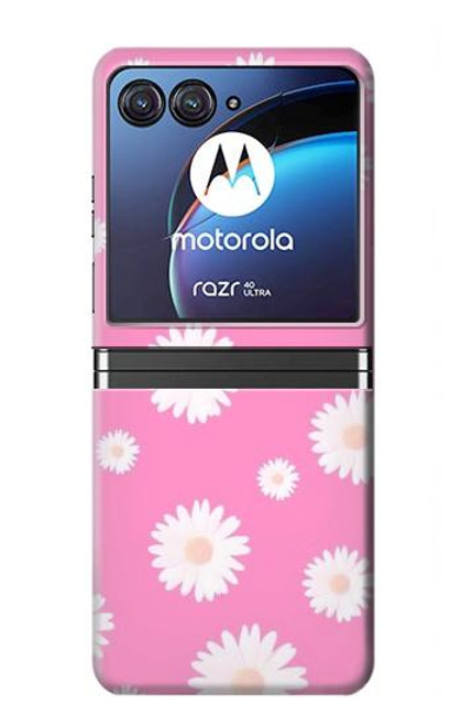 S3500 Pink Floral Pattern Case For Motorola Razr 40 Ultra