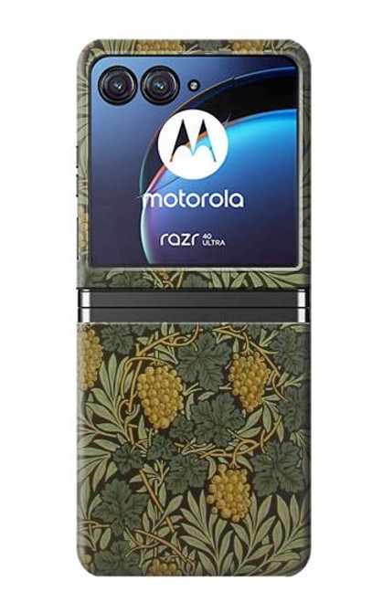 S3662 William Morris Vine Pattern Case For Motorola Razr 40 Ultra