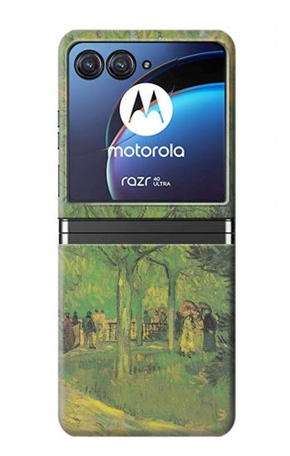 S3748 Van Gogh A Lane in a Public Garden Case For Motorola Razr 40 Ultra