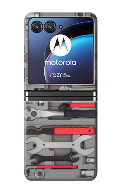 S3921 Bike Repair Tool Graphic Paint Case For Motorola Razr 40 Ultra
