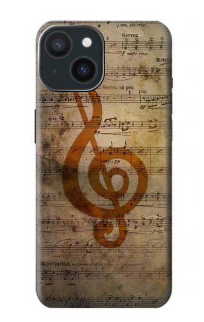 S2368 Sheet Music Notes Case For iPhone 15