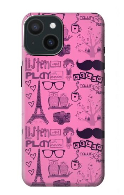 S2885 Paris Pink Case For iPhone 15