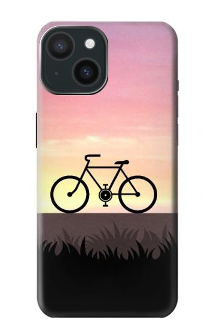 S3252 Bicycle Sunset Case For iPhone 15