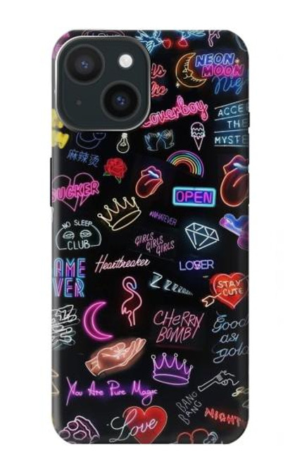 S3433 Vintage Neon Graphic Case For iPhone 15