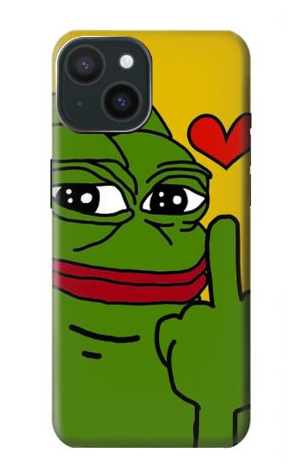 S3945 Pepe Love Middle Finger Case For iPhone 15