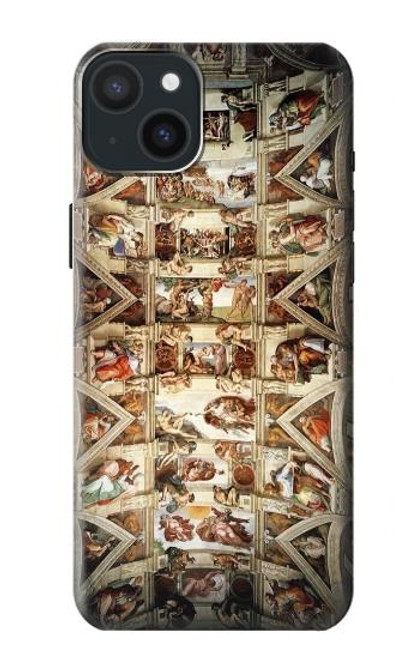 S0177 Michelangelo Chapel ceiling Case For iPhone 15 Plus