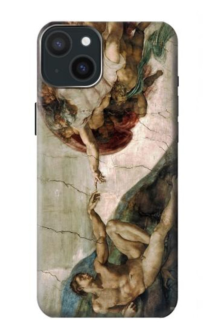 S0179 Michelangelo Creation of Adam Case For iPhone 15 Plus