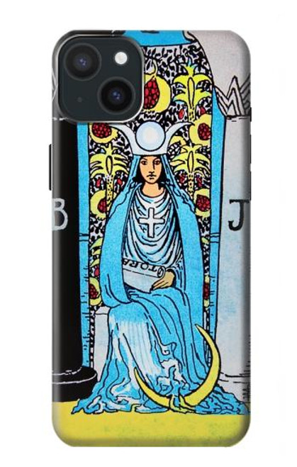 S2837 The High Priestess Vintage Tarot Card Case For iPhone 15 Plus